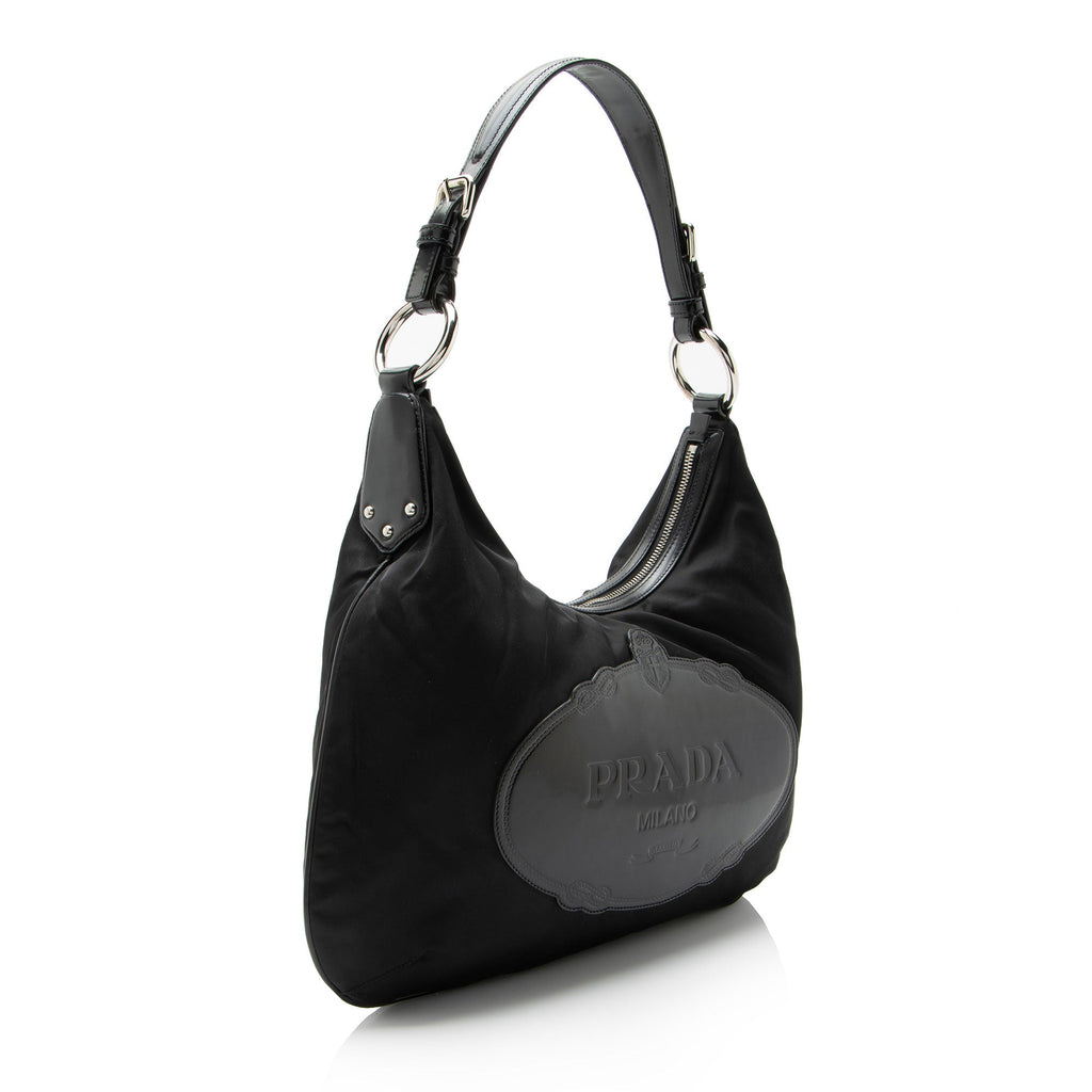 Prada Tessuto Logo Hobo
