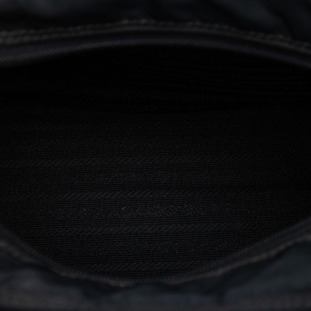 Prada Tessuto Metal Handle Bag