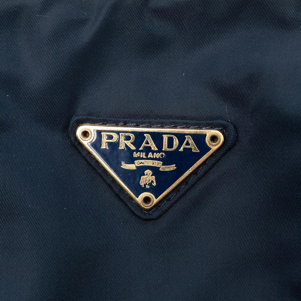 Prada Tessuto Metal Handle Bag