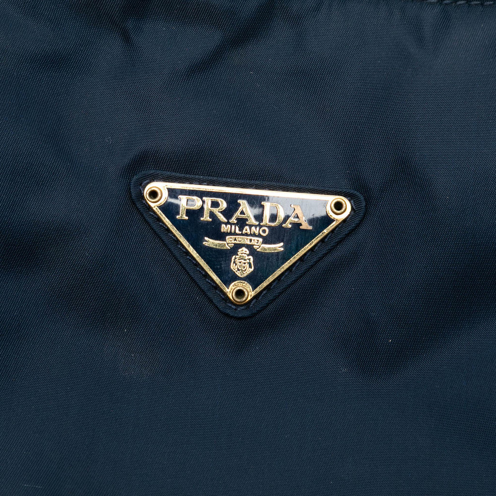 Prada Tessuto Metal Handle Bag
