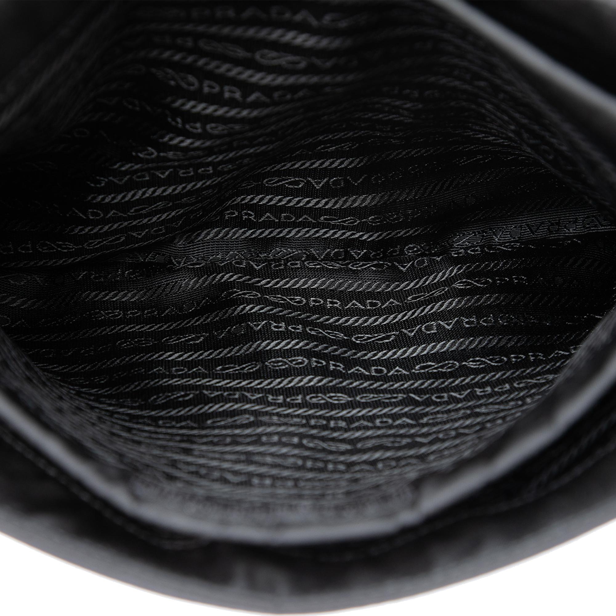 Prada Tessuto Metal Handle Bag