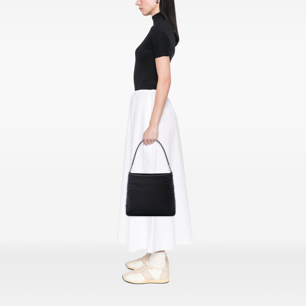 Prada Tessuto Metal Handle Bag