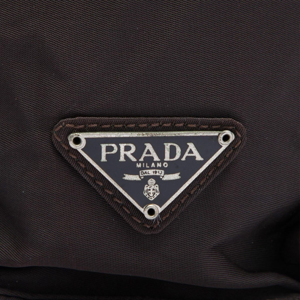 Prada Tessuto Metal Handle Bag
