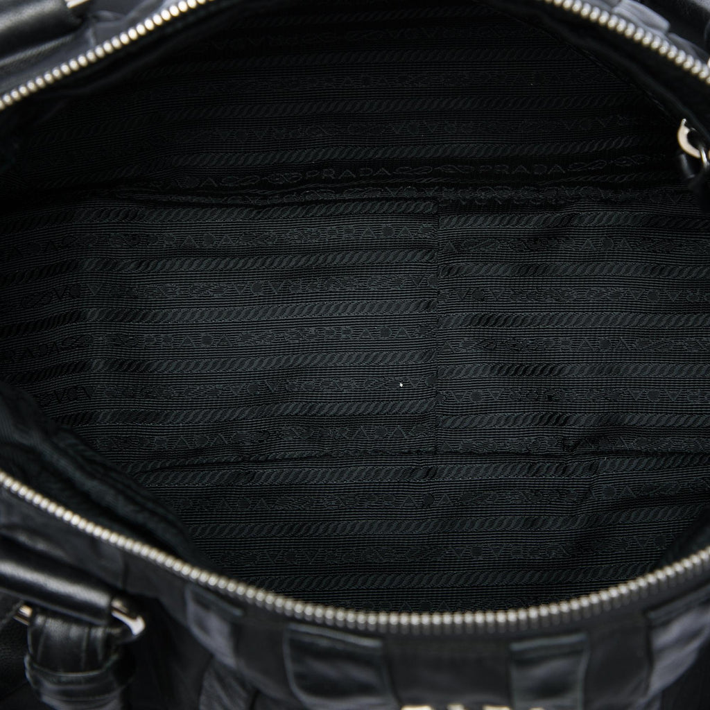 Prada Tessuto Nappa Waves Handbag