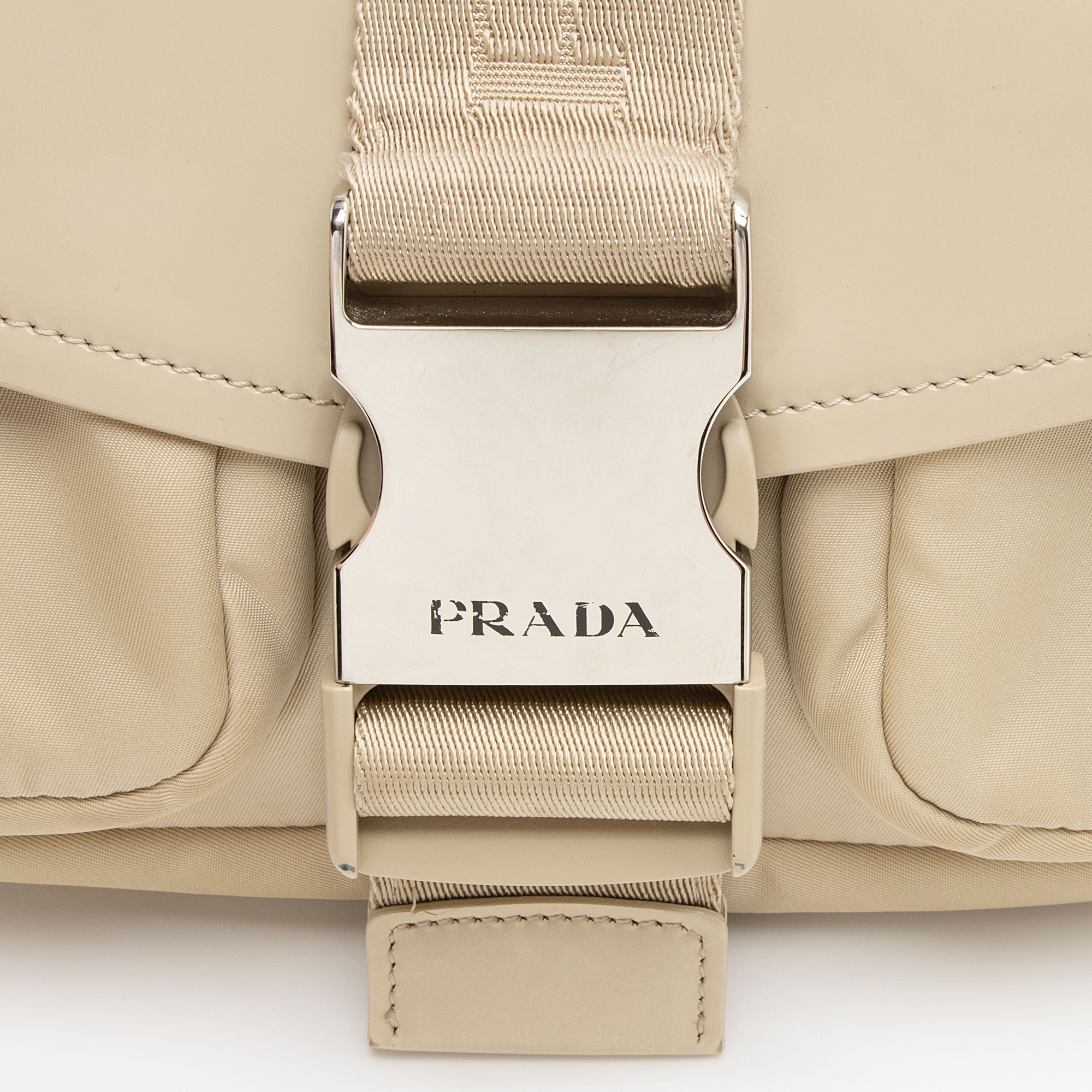 Prada Re-Nylon Patent Leather Double Pocket Crossbody (SHF-Na1ANI)