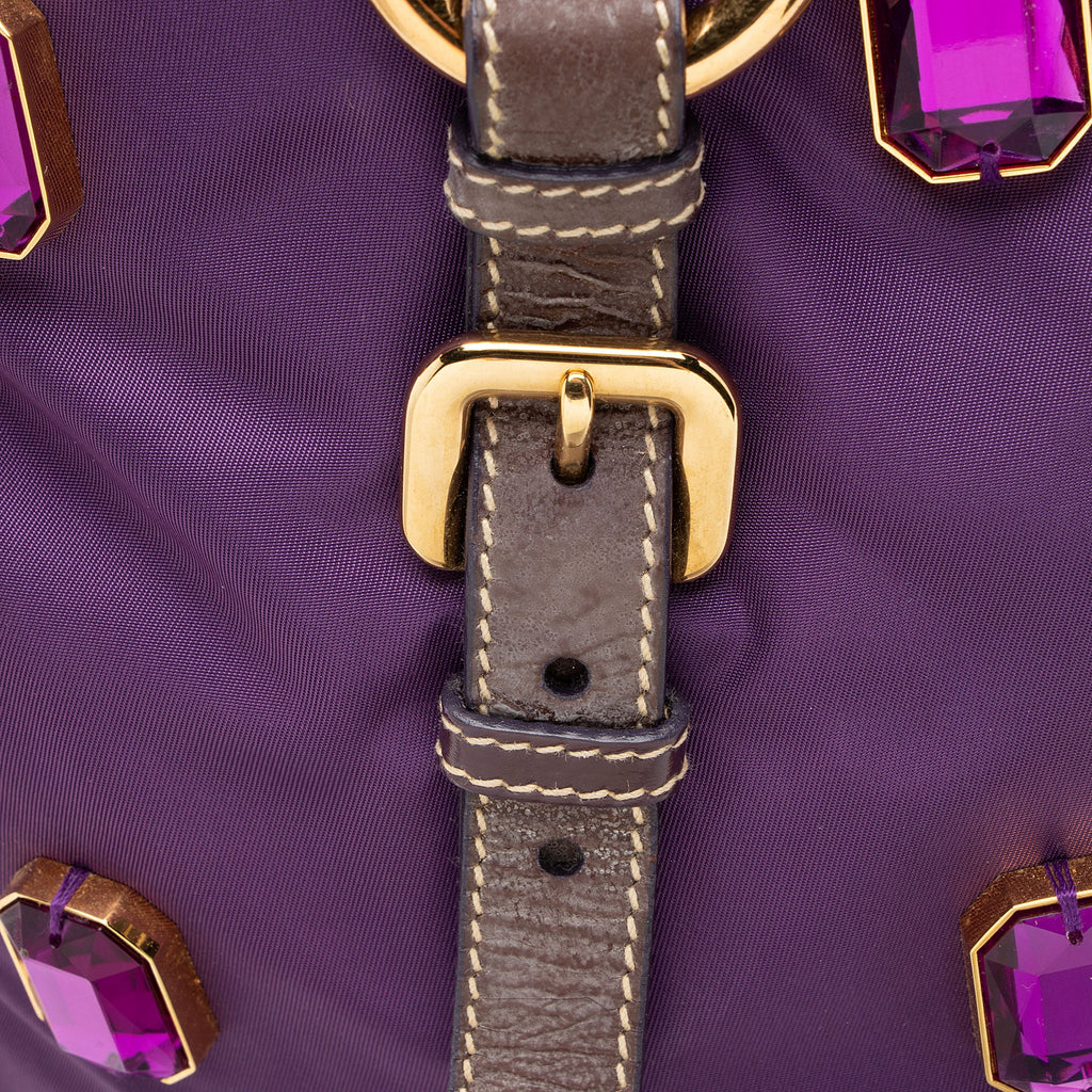 Prada Tessuto Jeweled Pietre Tote - FINAL SALE