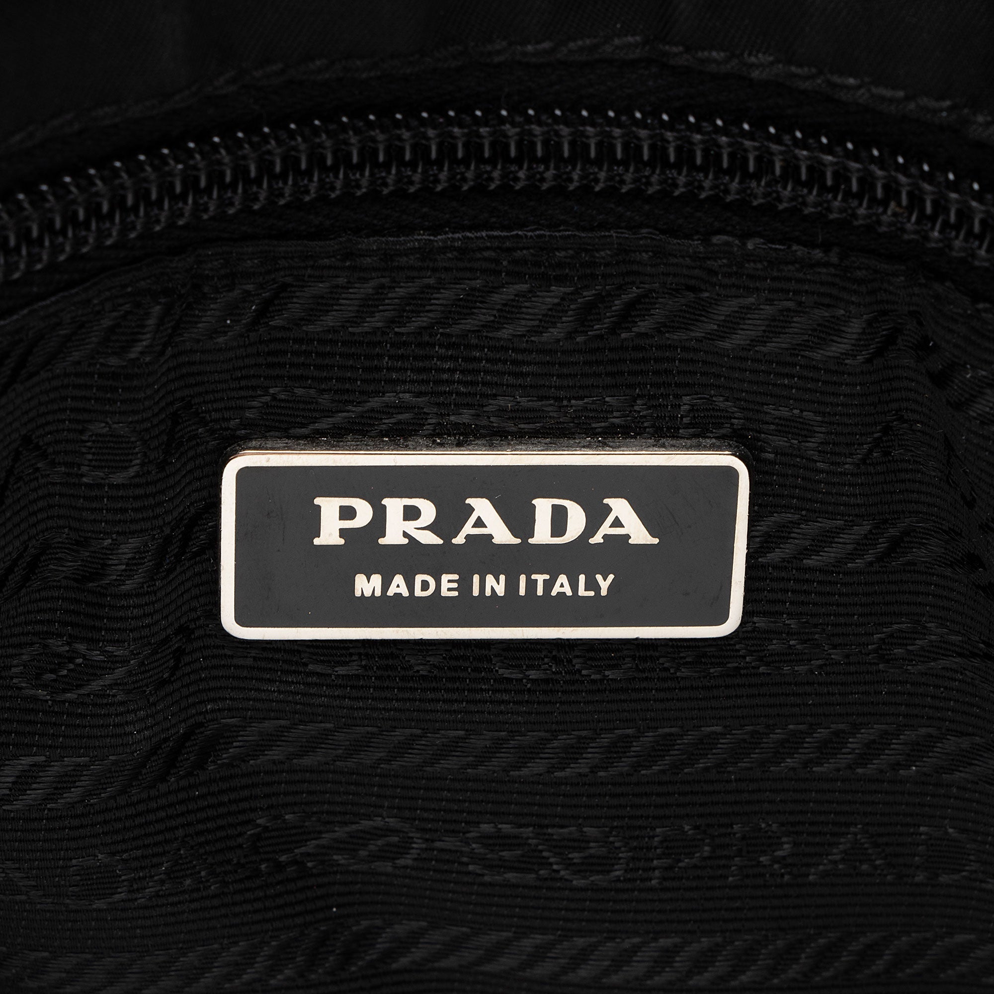 Prada Tessuto Saffiano Leather Double Buckle Messenger