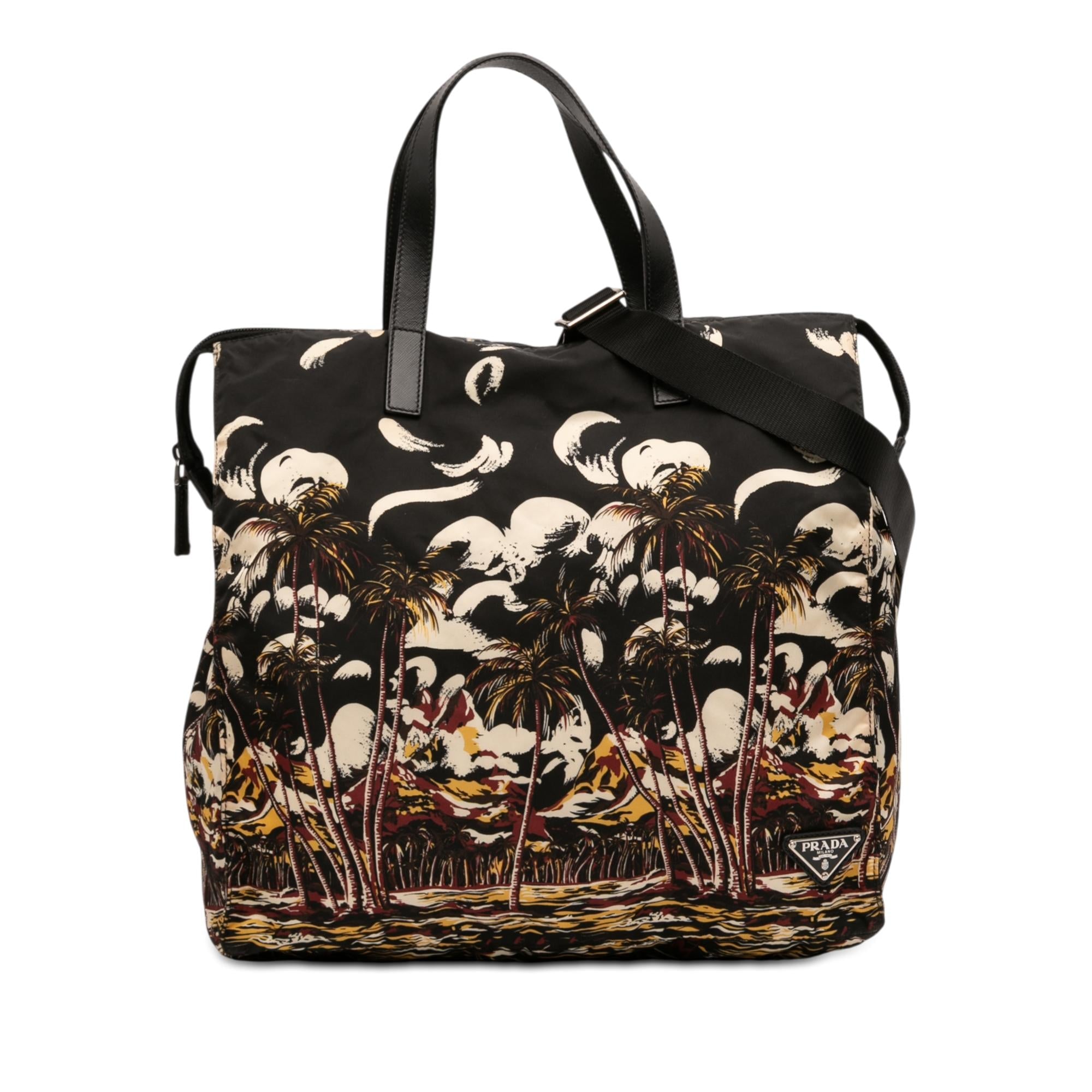 Prada Tessuto Stampato Satchel