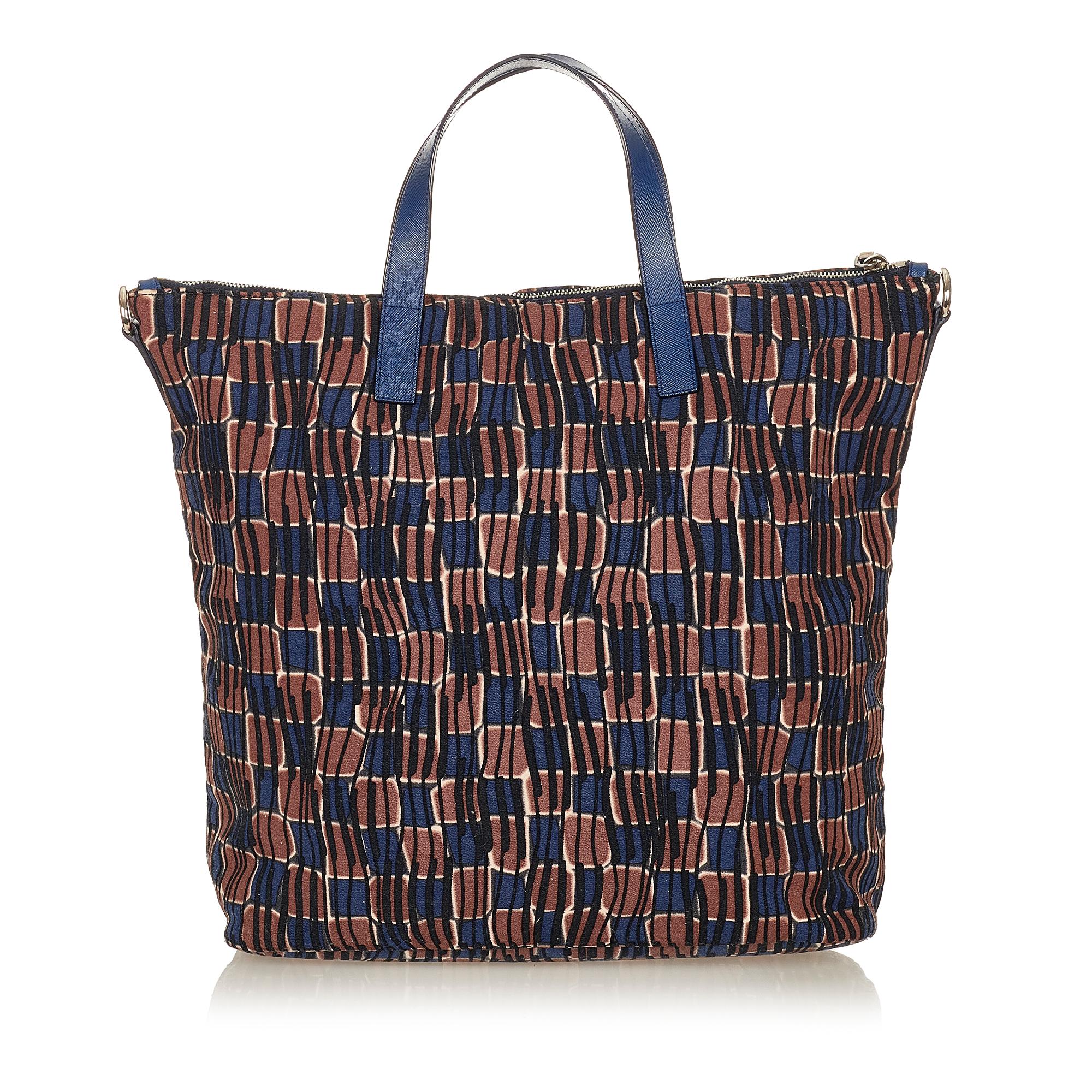 Prada Tessuto Stampato Tote Bag (SHG-26863)