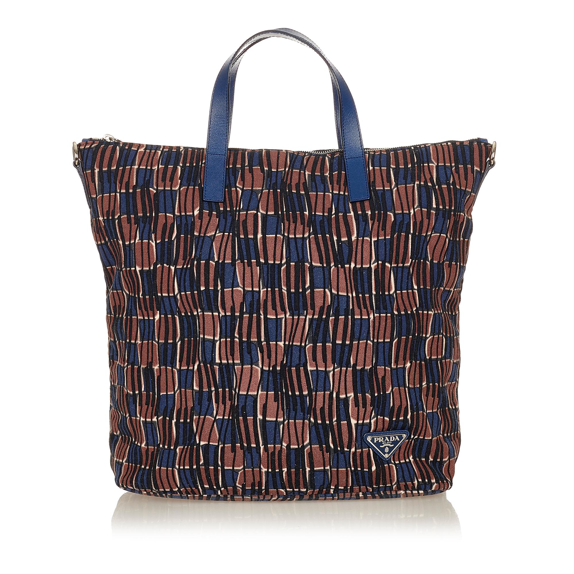 Prada Tessuto Stampato Tote Bag (SHG-26863)