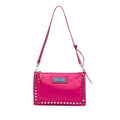 Prada Tessuto Studded Etiquette Shoulder Bag