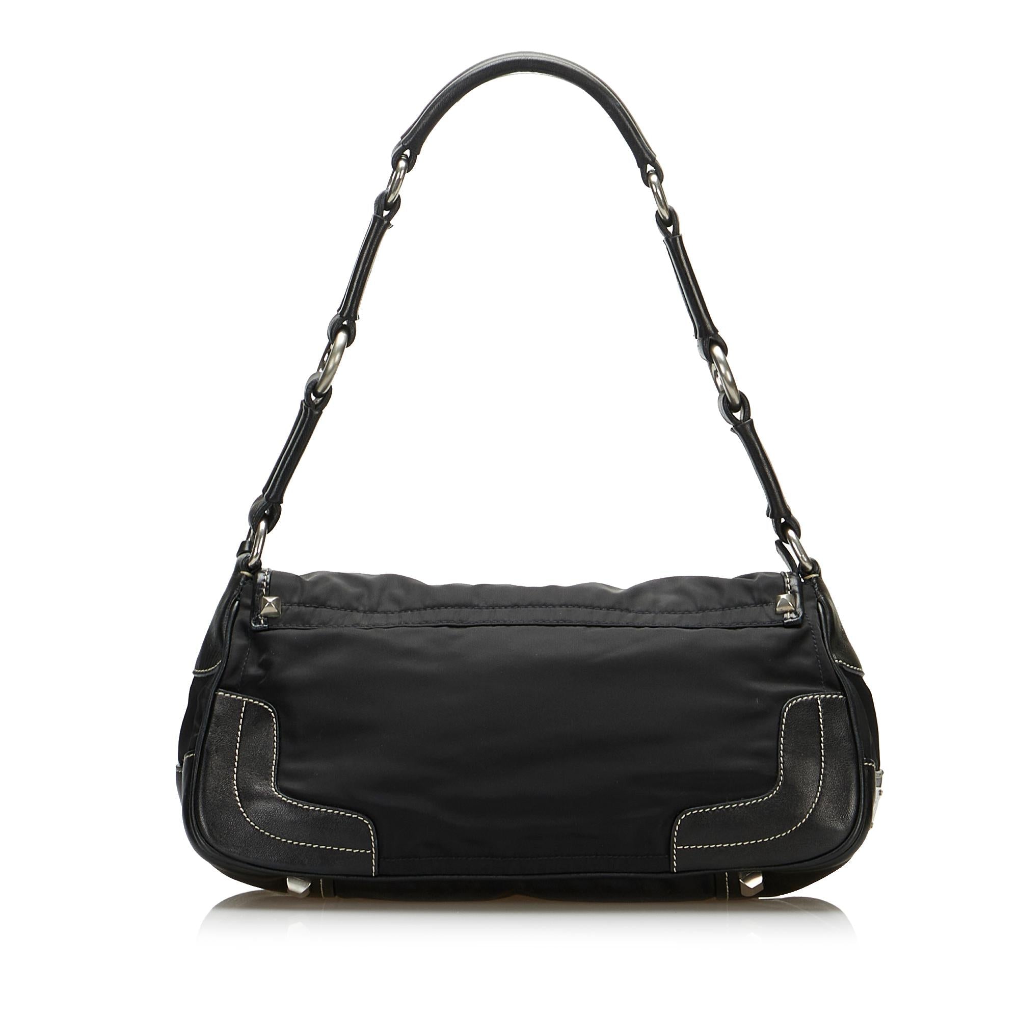 Prada Tessuto Tassel Shoulder Bag (SHG-OlHclM)