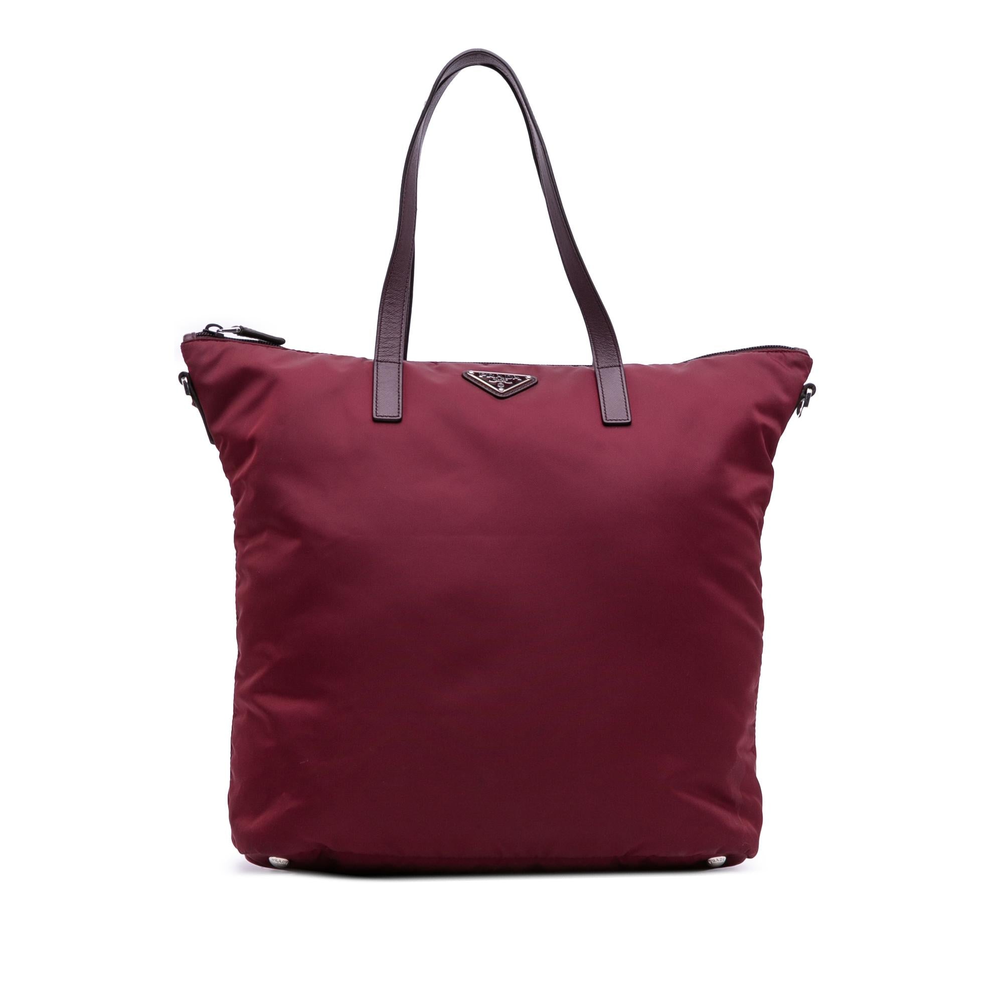 Prada Tessuto Zip Top Convertible Tote
