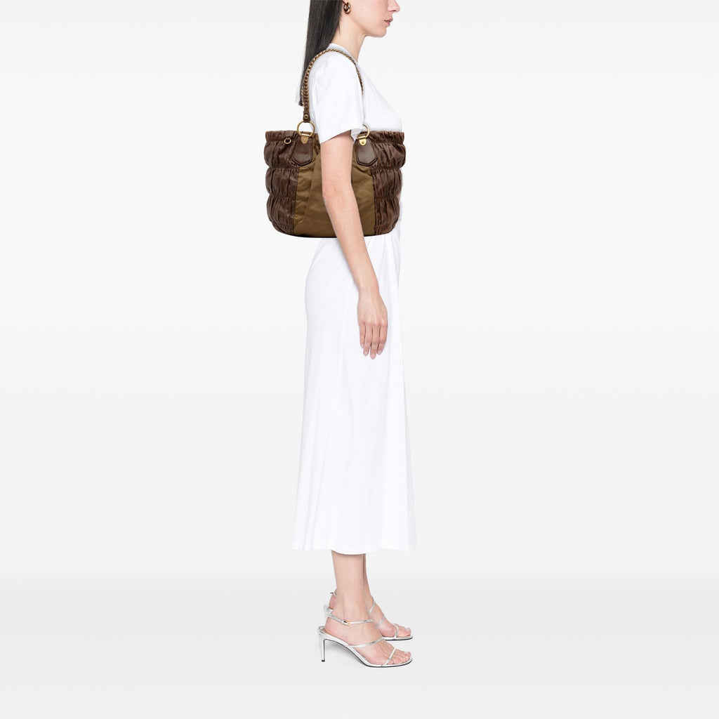 Prada Tessuto and Nappa Gaufre Tote