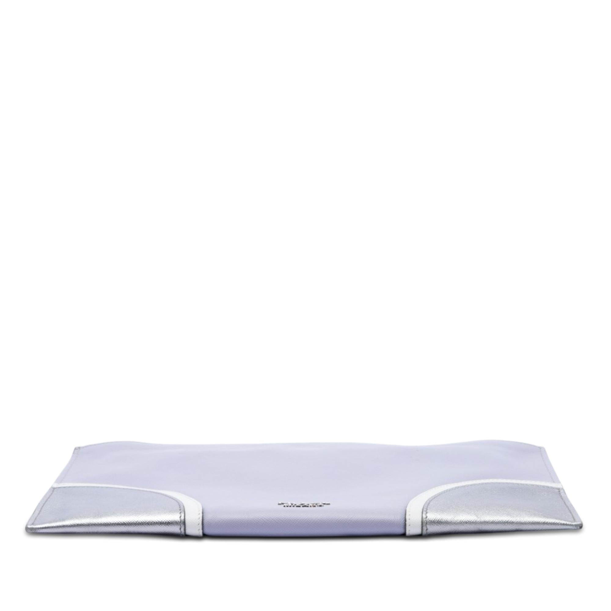 Prada Tricolor Saffiano Clutch