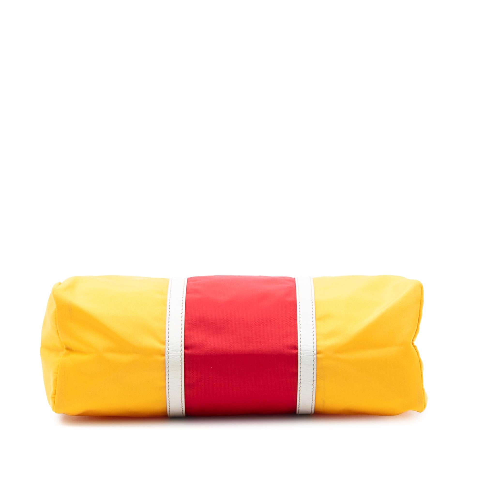 Prada Tricolor Tessuto Zip Pouch