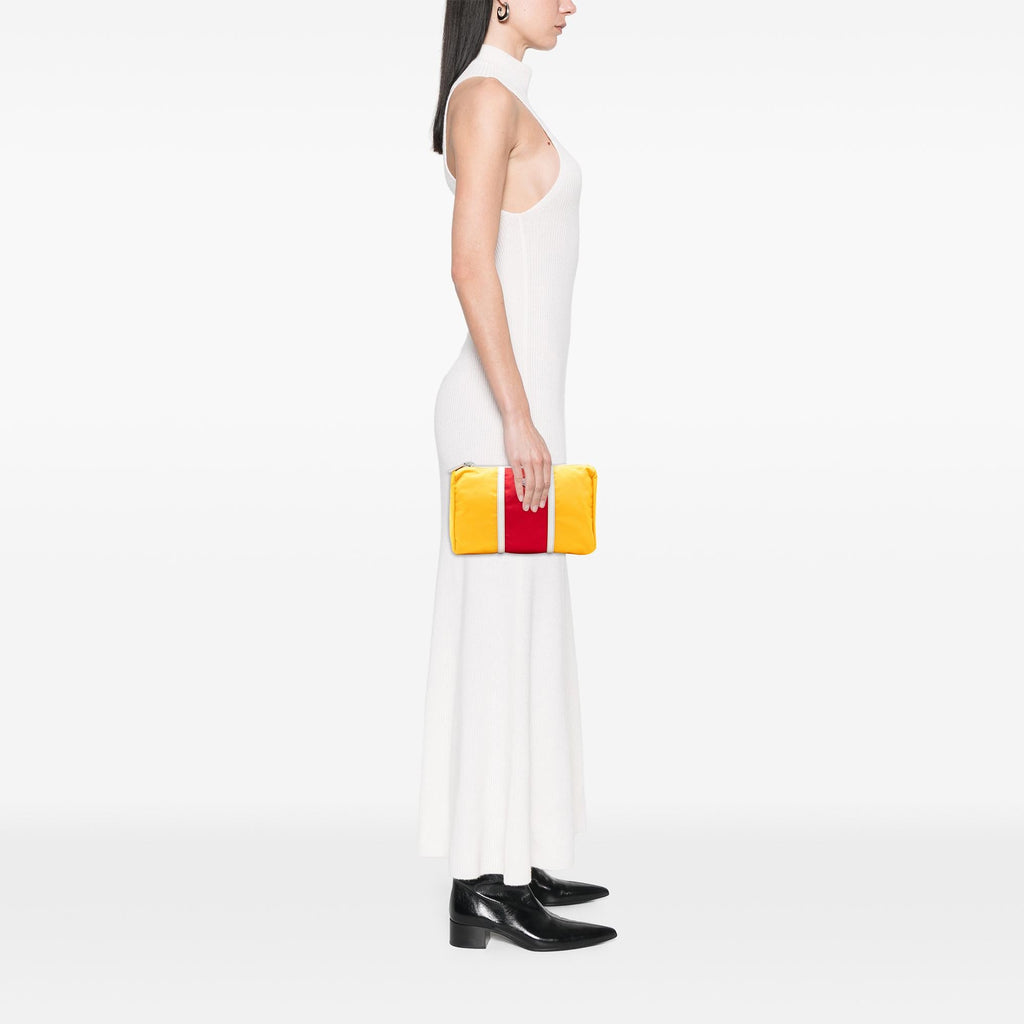 Prada Tricolor Tessuto Zip Pouch