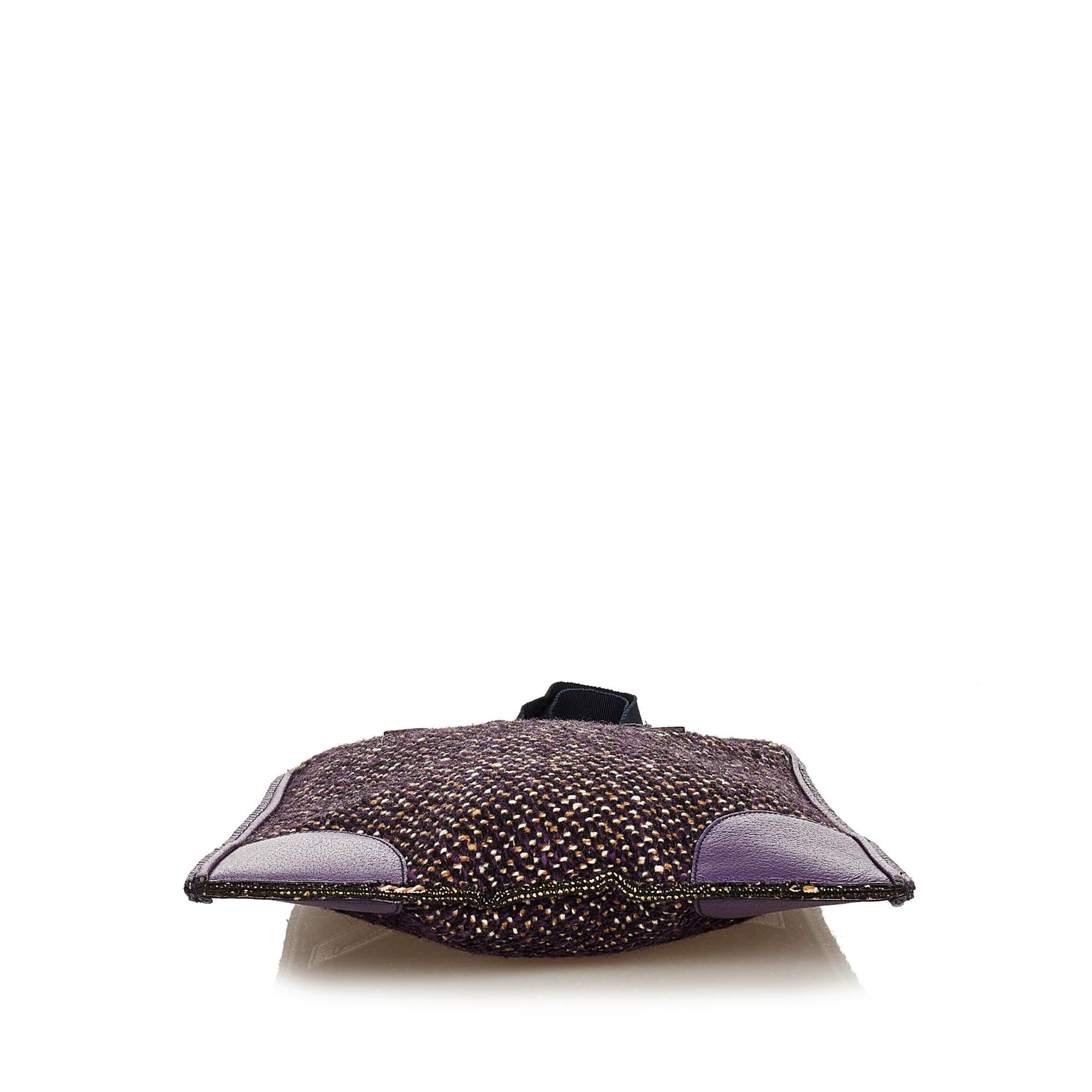Prada Tweed Tote Bag (SHG-25163)