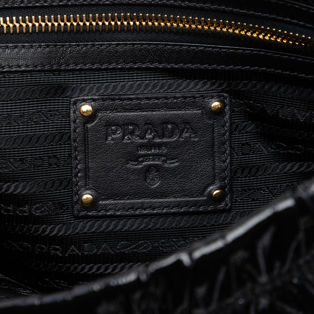 Prada Vernice Gaufre Clutch