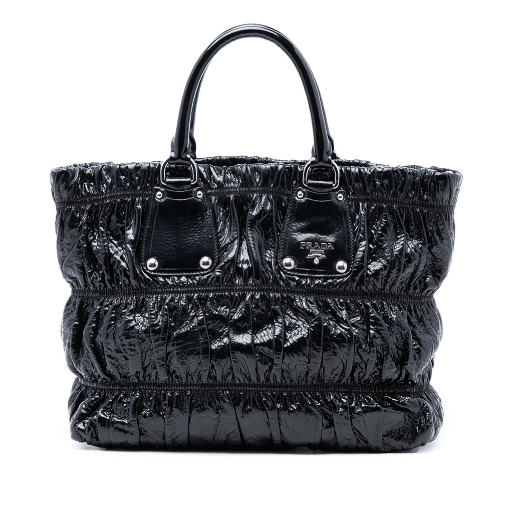 Prada Vernice Gaufre Satchel