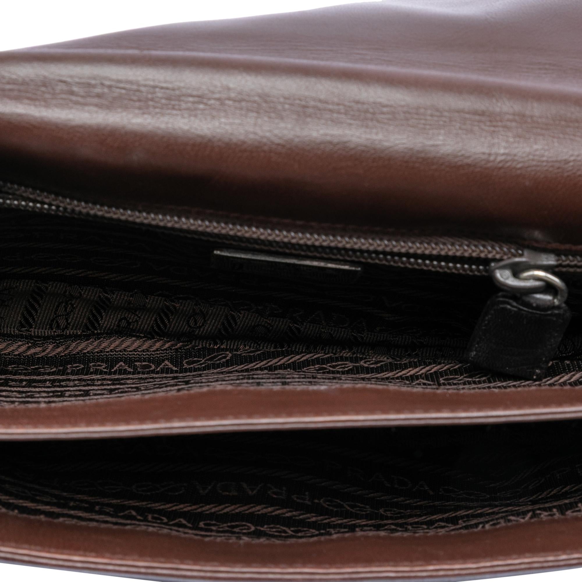 Prada Vitello City Resin Chain Crossbody