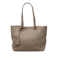 Prada Vitello Daino Canapa Logo Tote