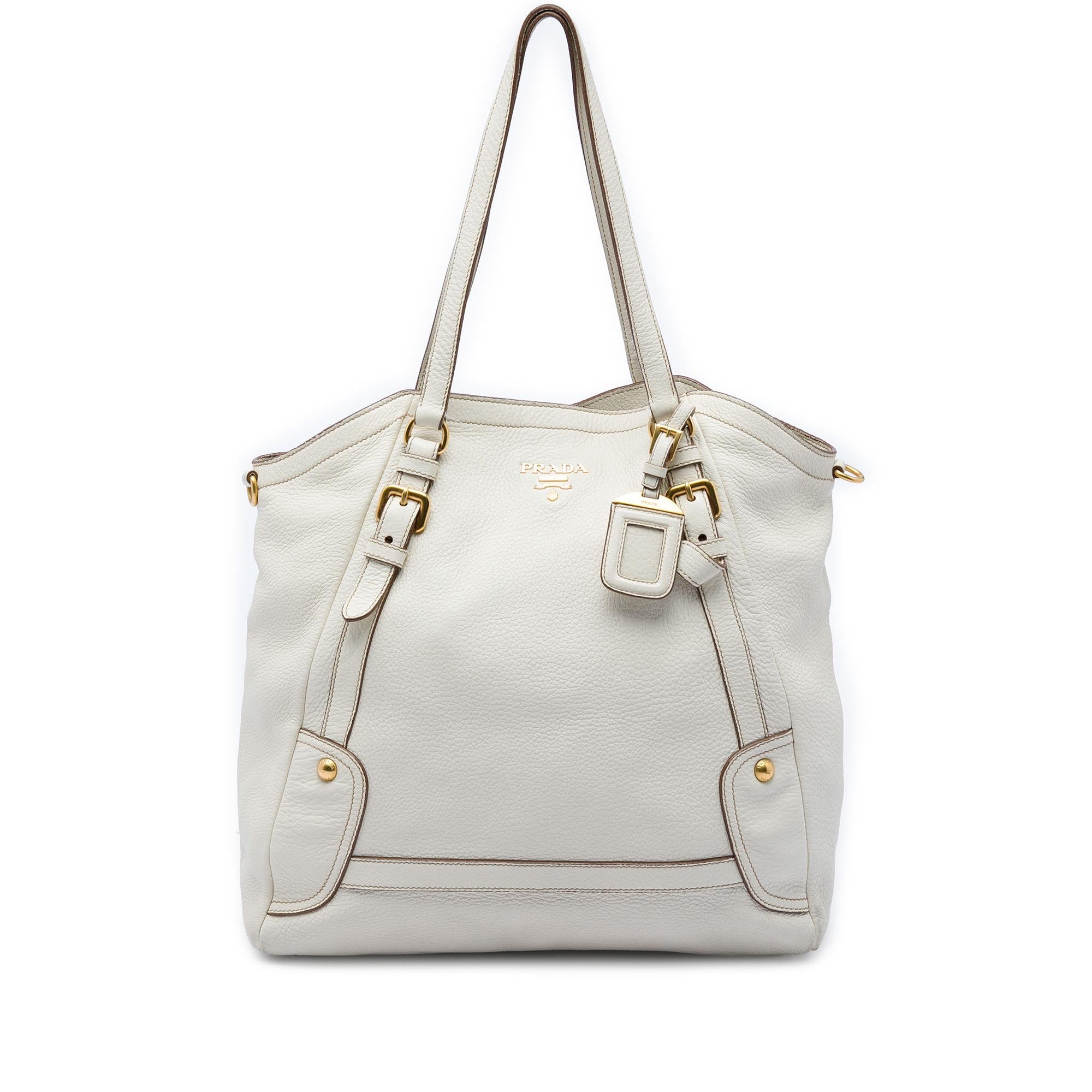 Prada Vitello Daino Convertible Tote