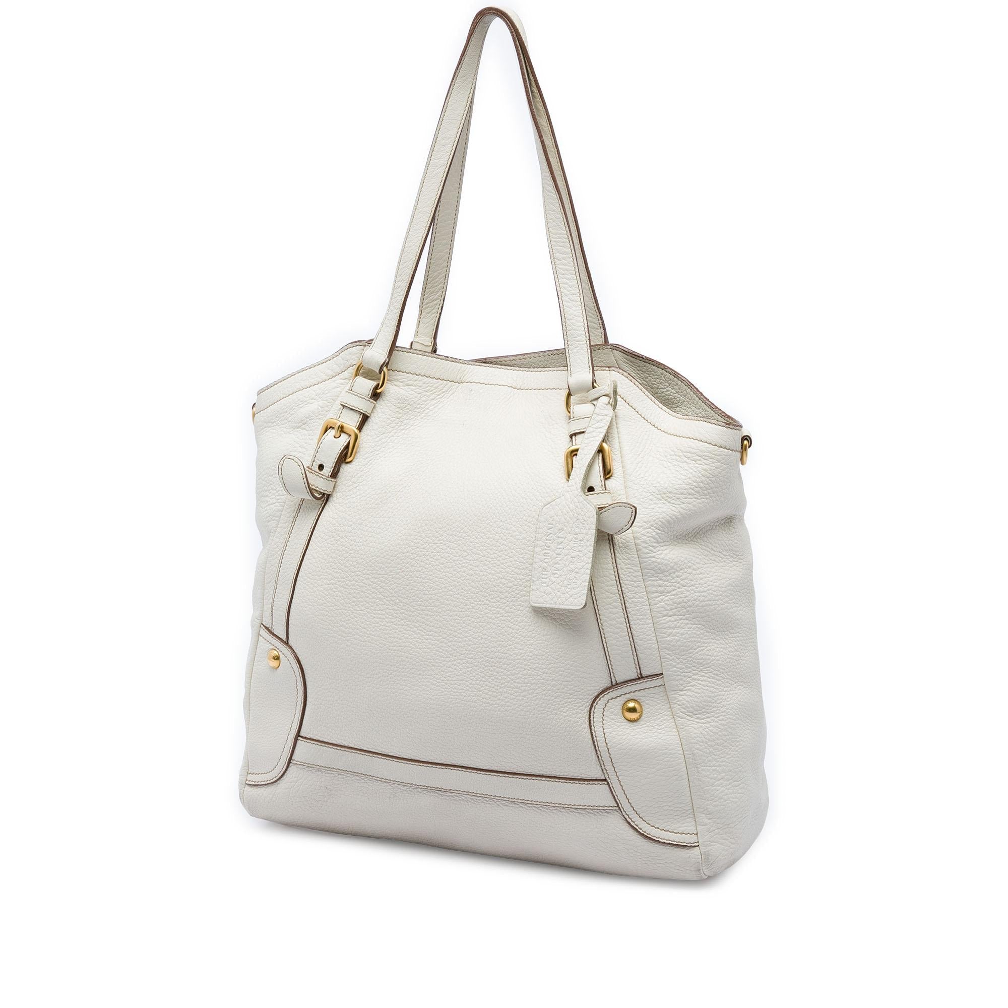 Prada Vitello Daino Convertible Tote