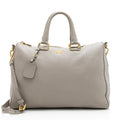 Prada Vitello Daino Convertible Zip Tote (SHF-18852)