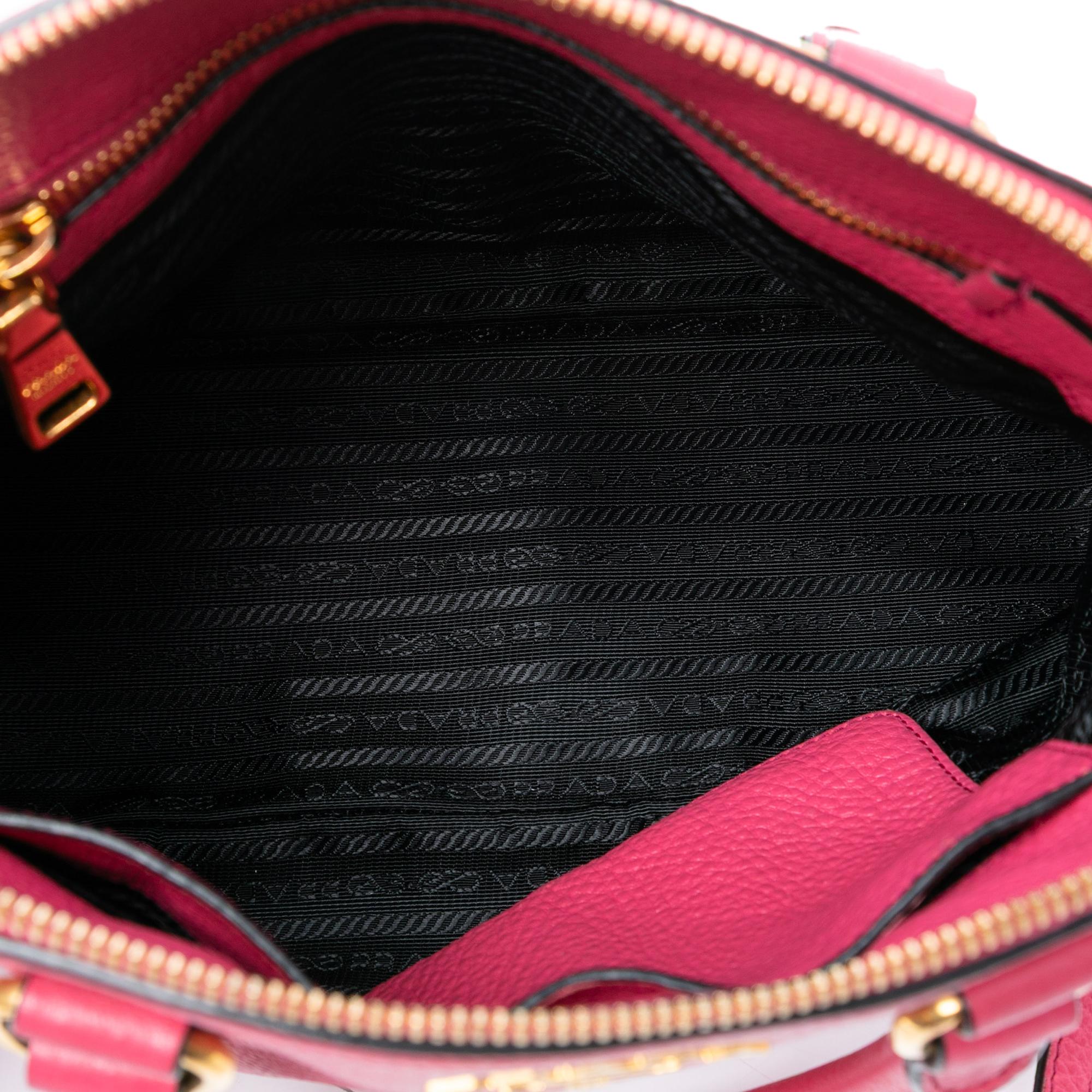 Prada Vitello Daino Dome Satchel