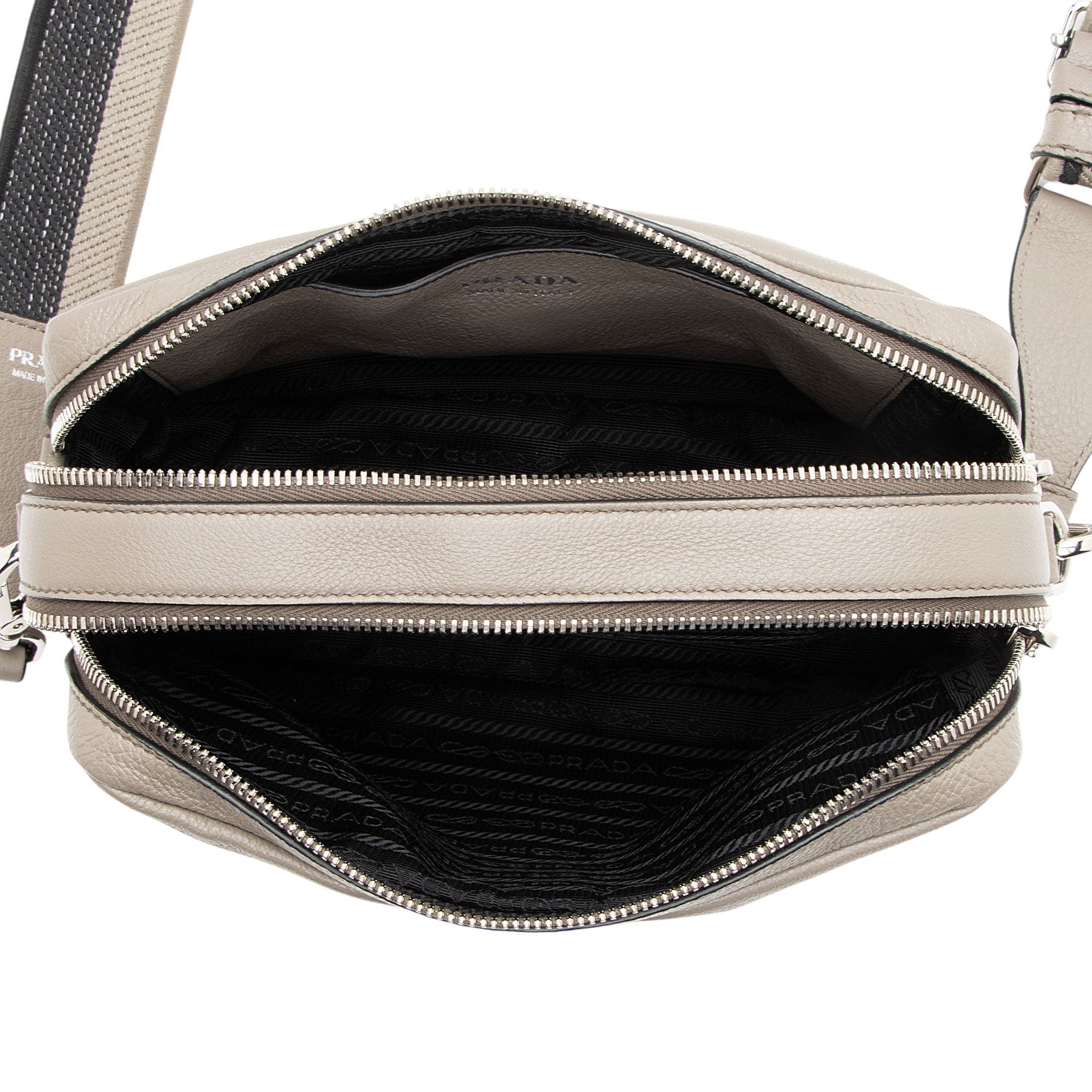 Prada Vitello Daino Double Zip Camera Bag