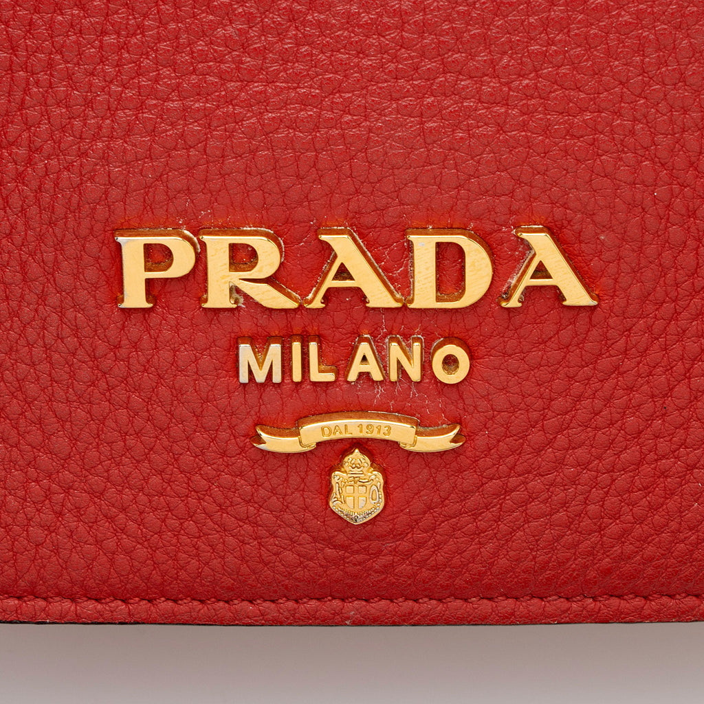 Prada Vitello Daino Flap Crossbody