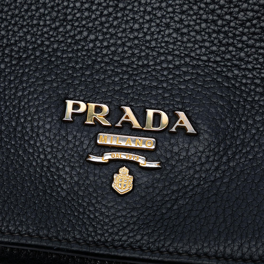 Prada Vitello Daino Flap Crossbody