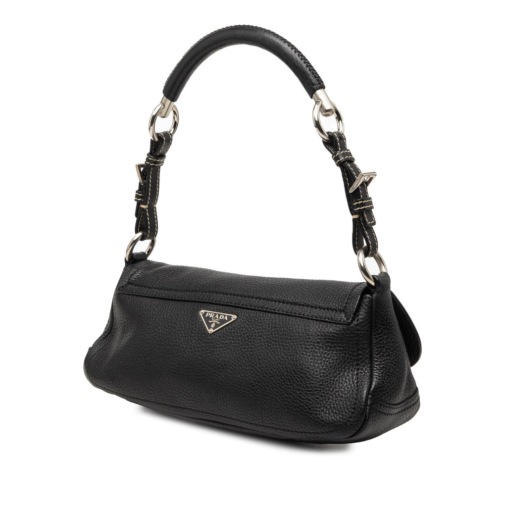 Prada Vitello Daino Flap Shoulder Bag