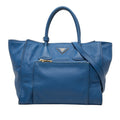 Prada Vitello Daino Front Pocket Open Convertible Tote