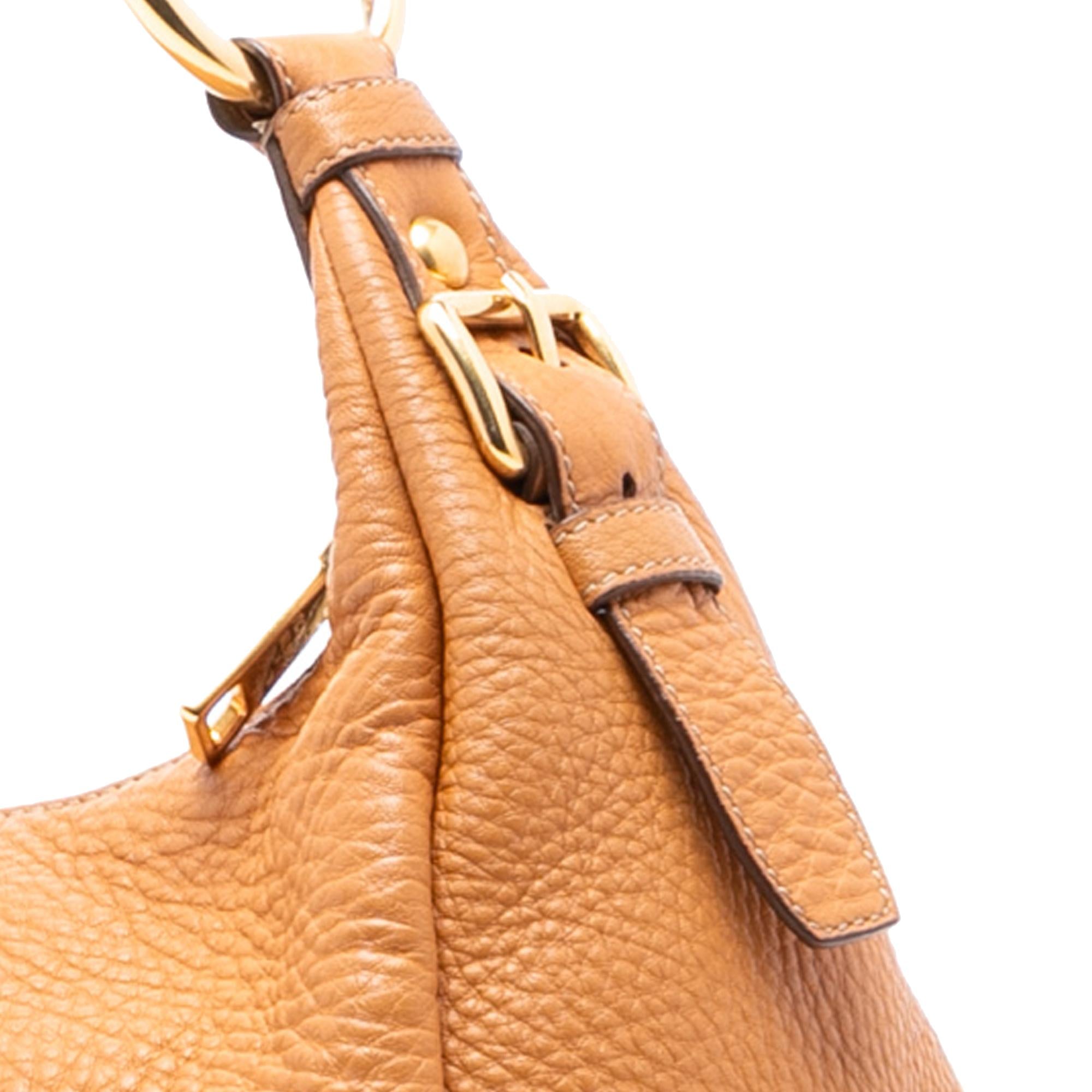 Prada Vitello Daino Hobo Bag