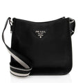 Prada Vitello Daino Logo Medium Soft Messenger