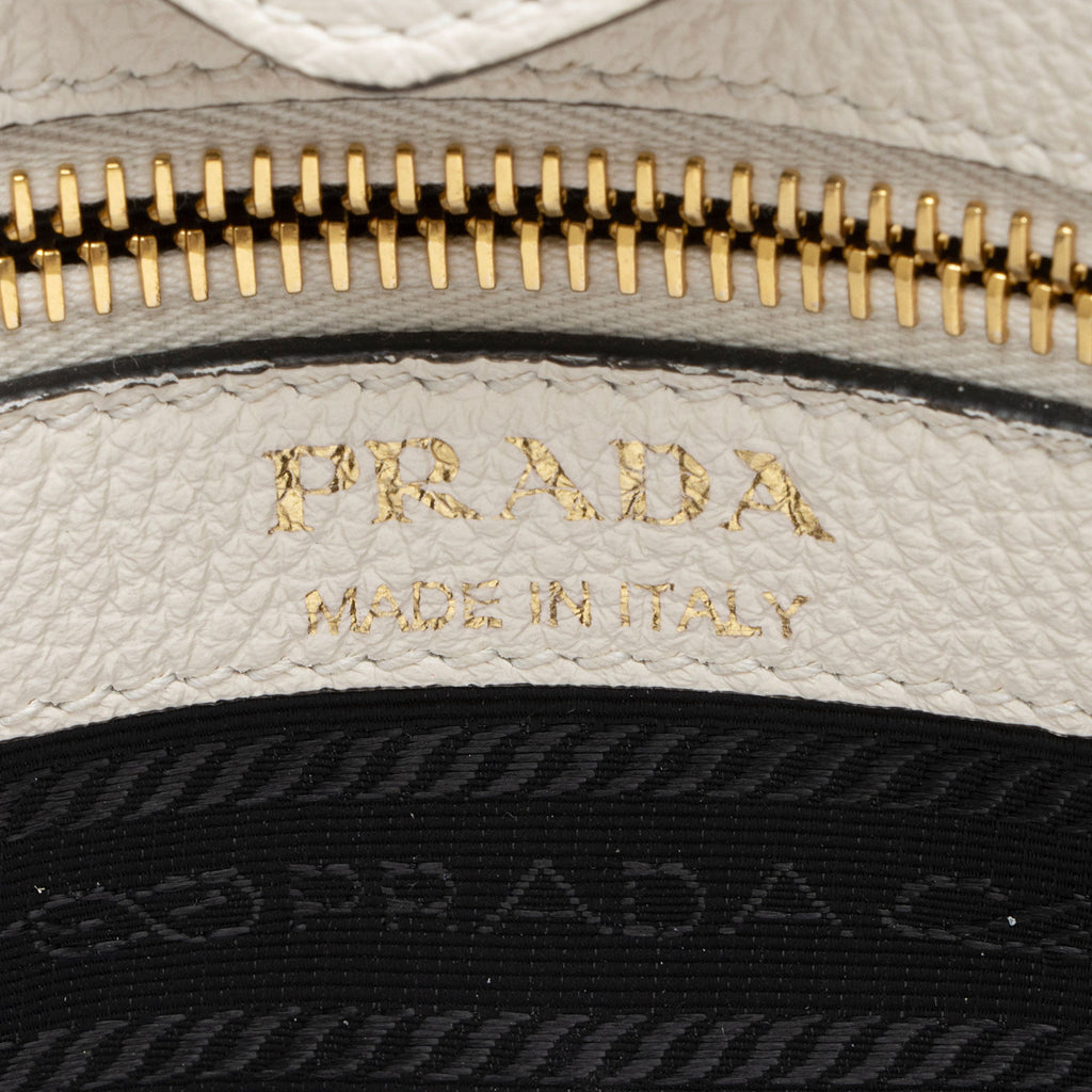 Prada Vitello Daino Logo Medium Soft Messenger