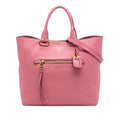 Prada Vitello Daino Open Convertible Tote
