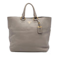 Prada Vitello Daino Open Convertible Tote