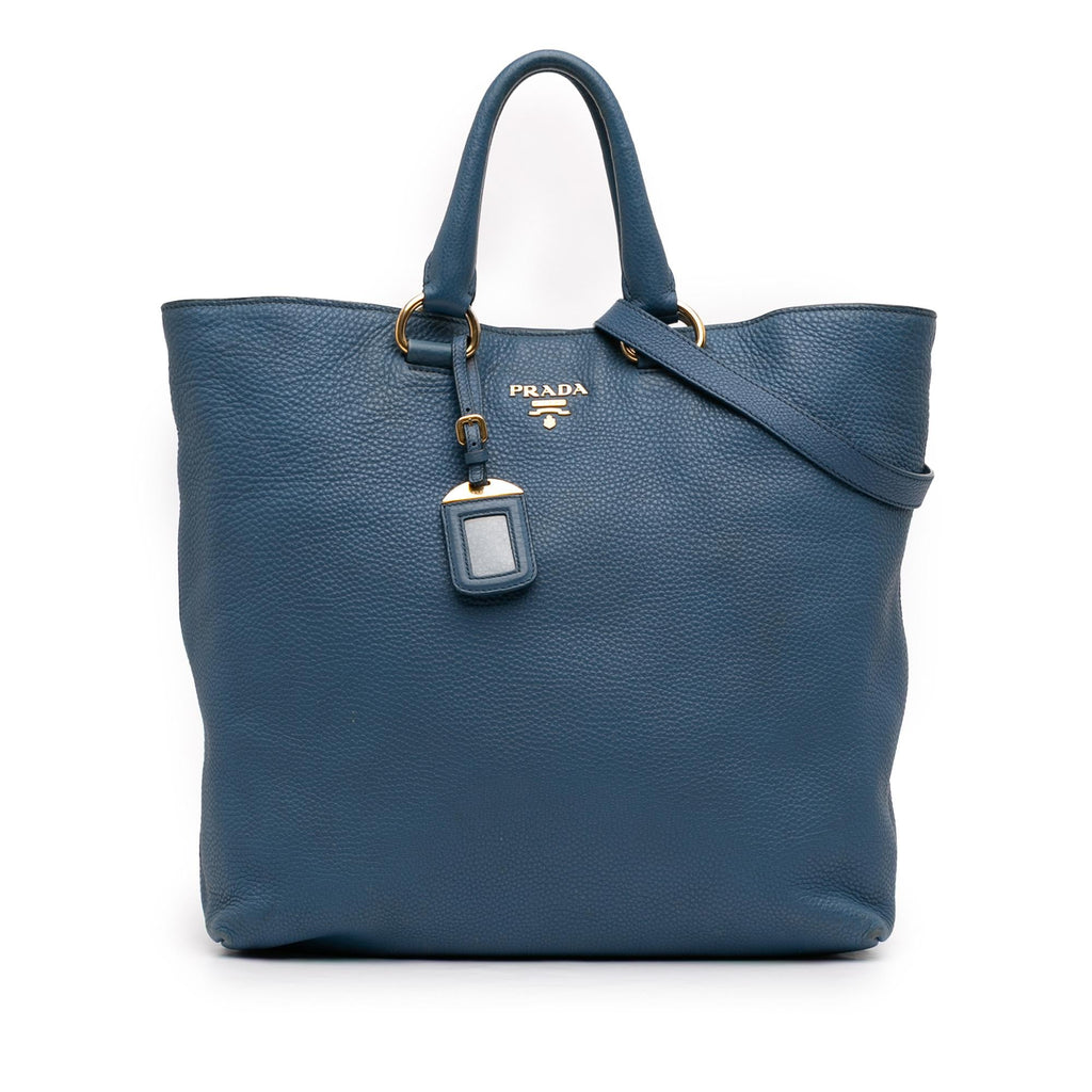 Prada Vitello Daino Open Convertible Tote