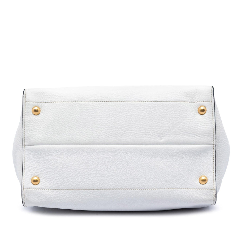 Prada Vitello Daino Open Convertible Tote