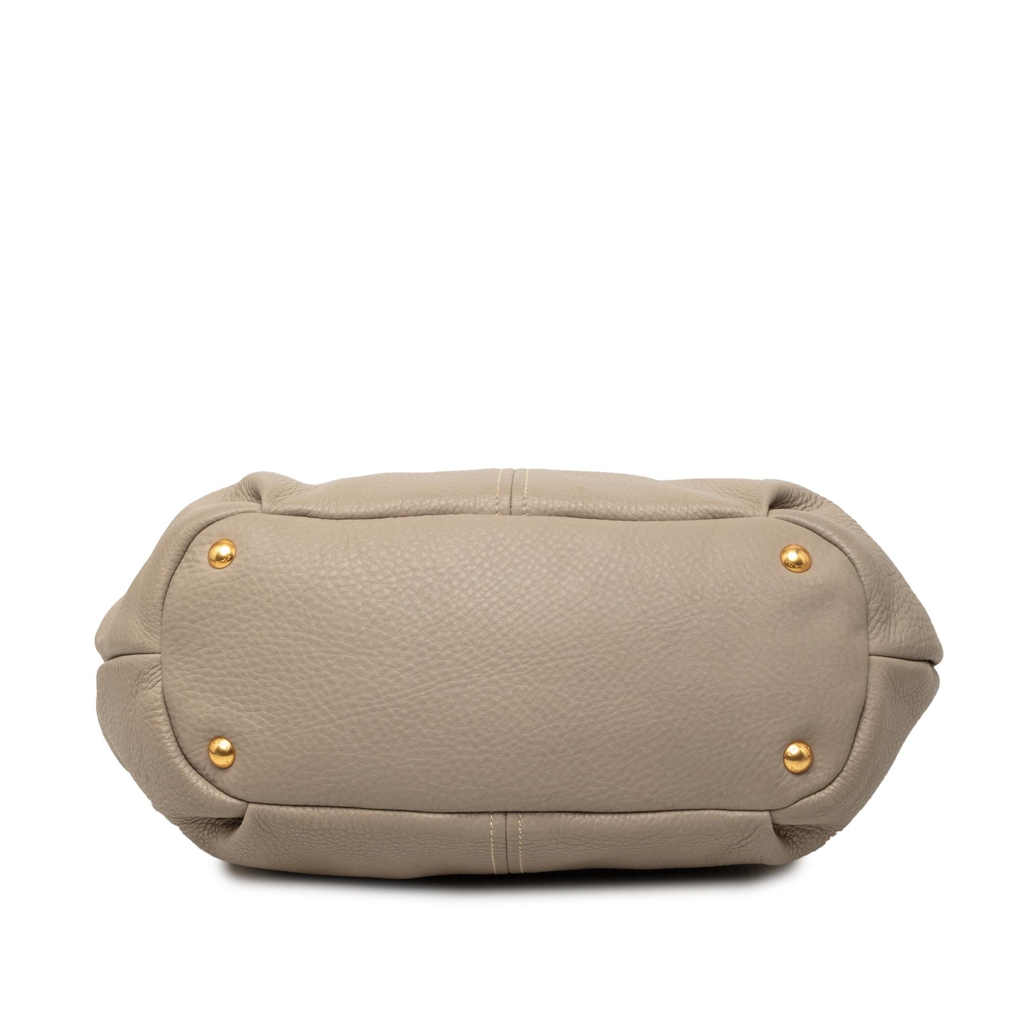 Prada Vitello Daino Open Convertible Tote
