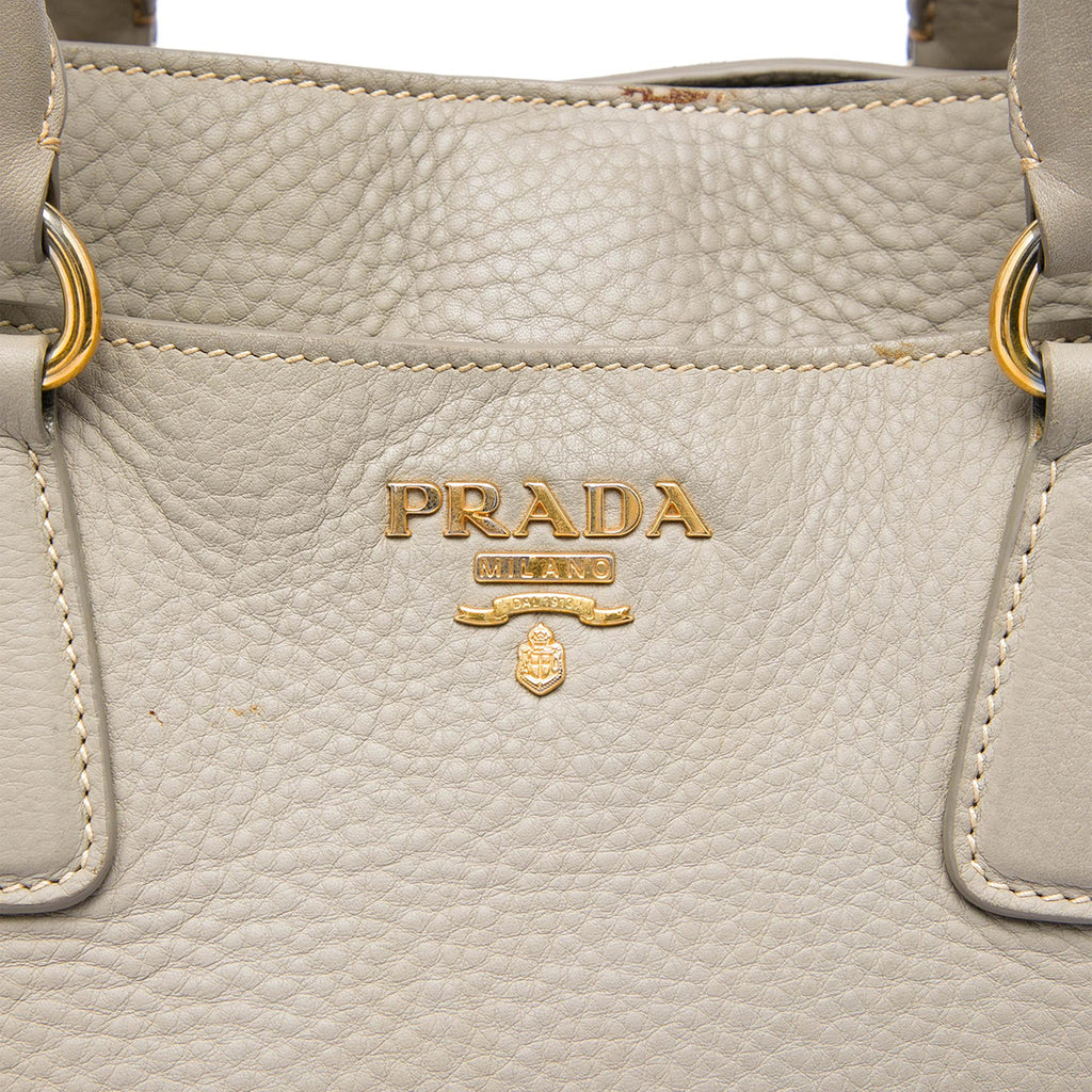 Prada Vitello Daino Open Convertible Tote