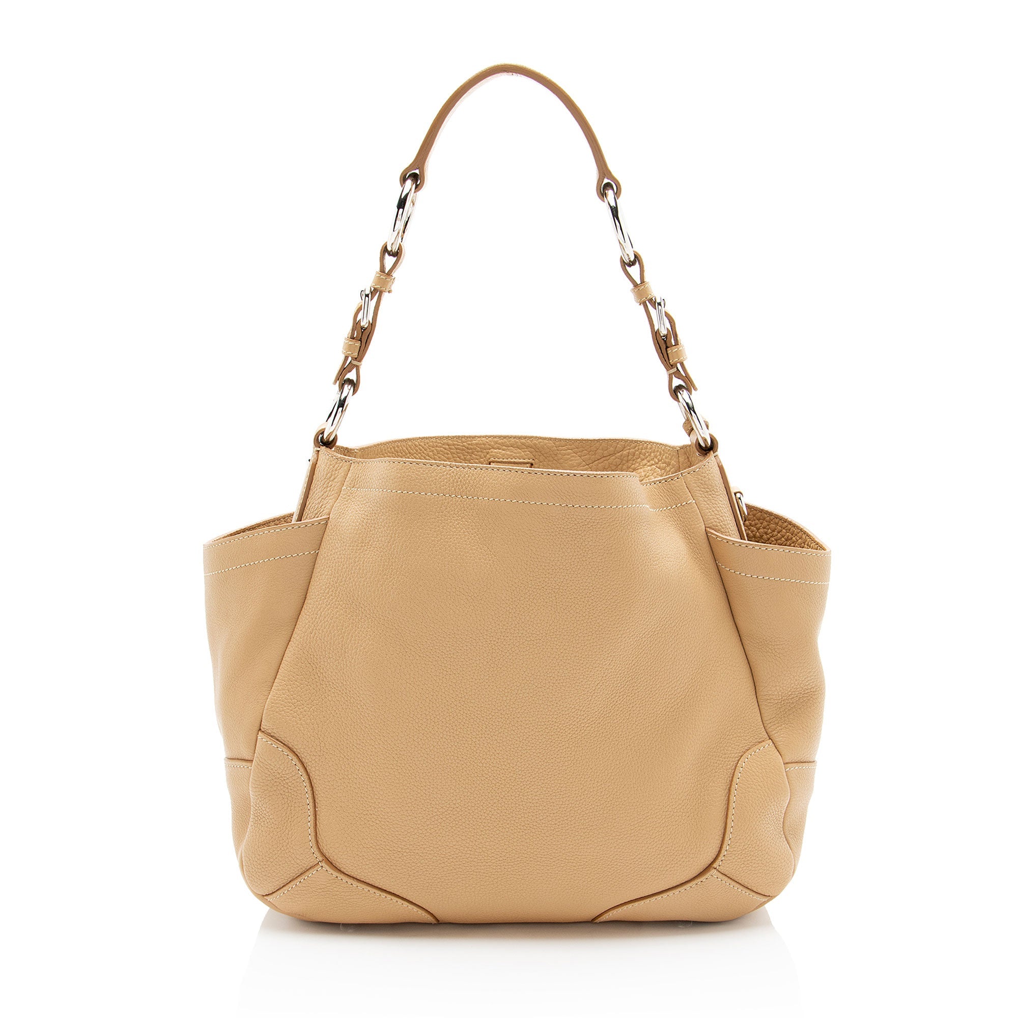 Prada Vitello Daino Side Pocket Hobo