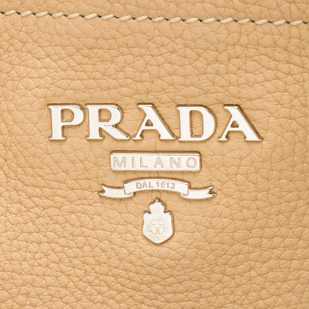 Prada Vitello Daino Side Pocket Hobo