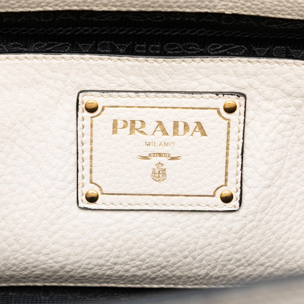Prada Vitello Daino Sound Lock Satchel