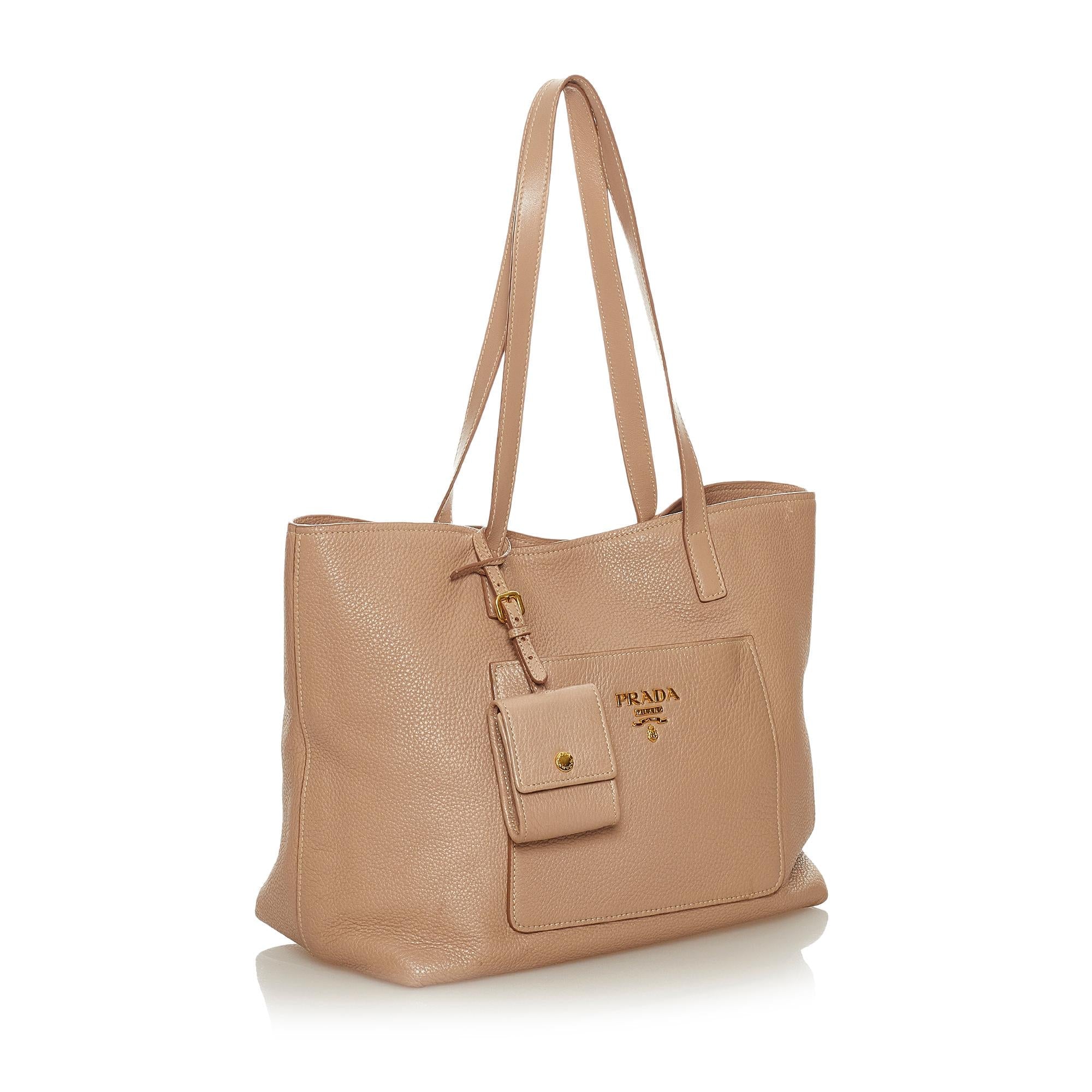 Prada Vitello Daino Tote Bag (SHG-27220)