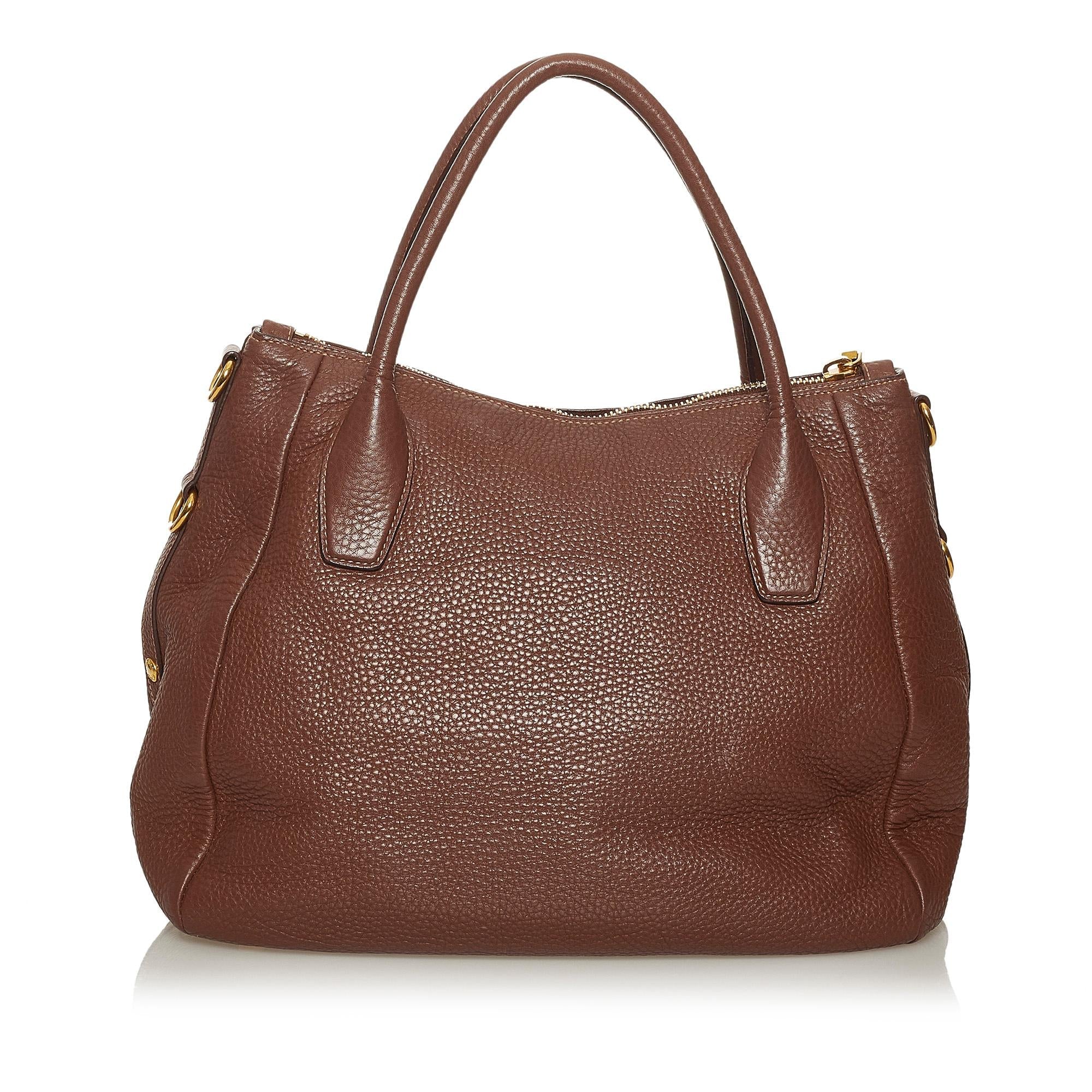 Prada Vitello Daino Tote Bag (SHG-29094)