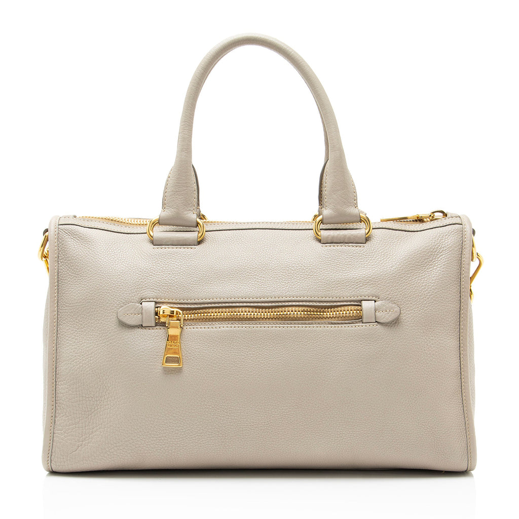 Prada Vitello Daino Zip Satchel